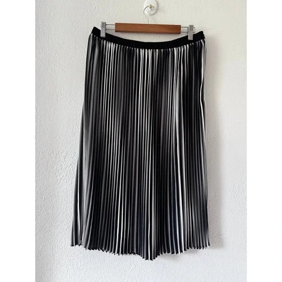 Eileen fisher Recycled Polyester A-Line Pleated Midi Skirt size S